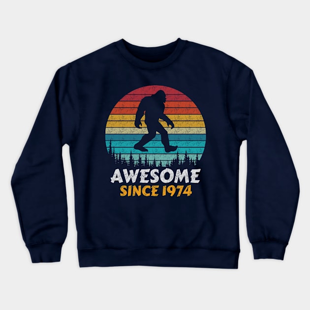 Awesome Since 1974 Crewneck Sweatshirt by AdultSh*t